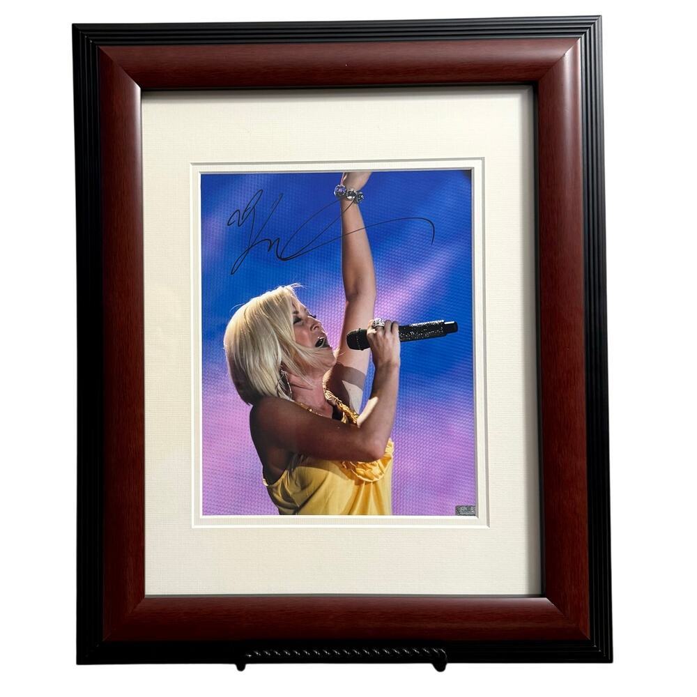 Kellie Pickler Autograph Singer American Idol Framed Photo 14x17 COA Sports Mem